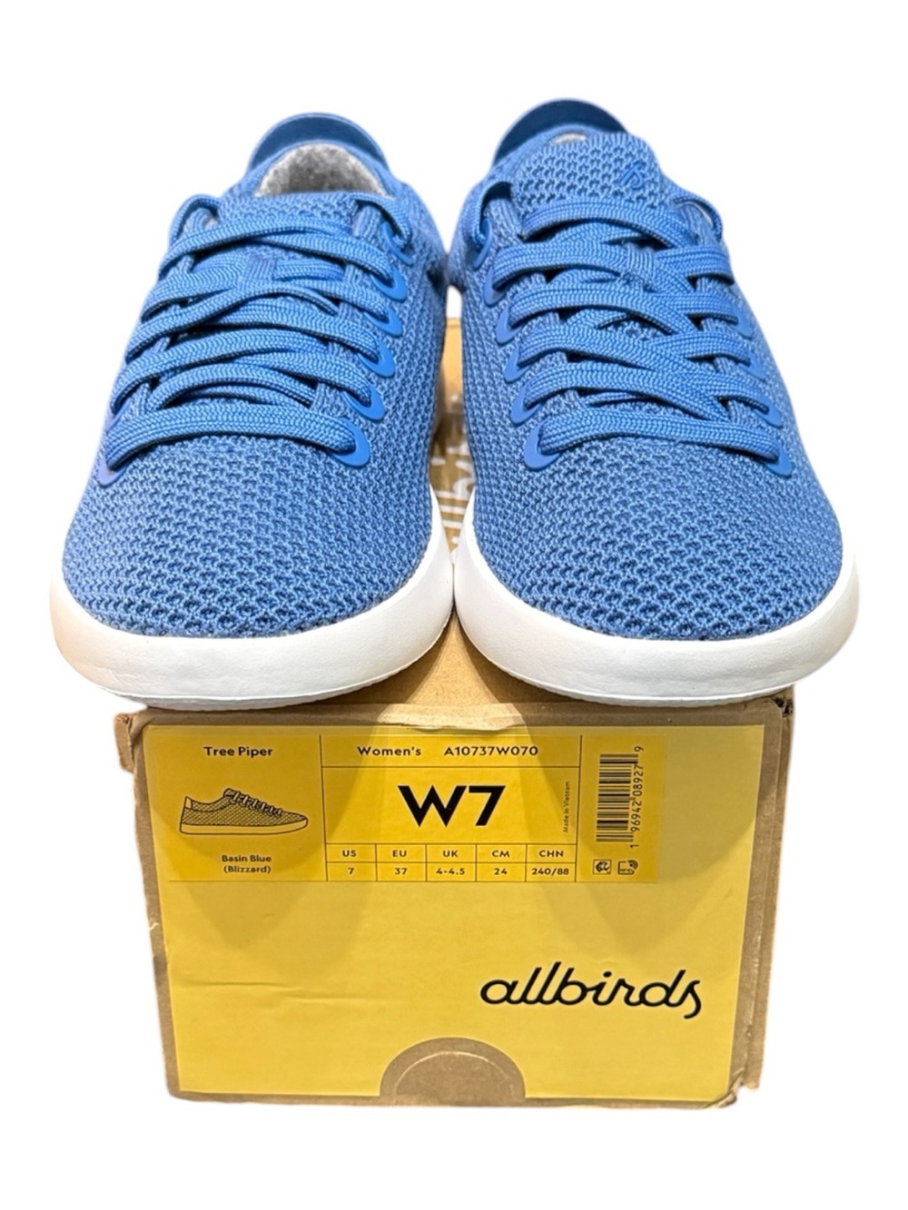Allbirds Tree Piper Sneakers Women’s Size 7 Basin Blue (Blizzard) BNIB - Picture 6 of 6